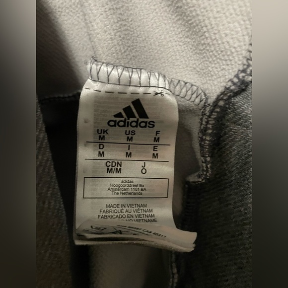 Adidas Hooded Sweatshirt- Boy’s Size Medium, Gray - Picture 3 of 3